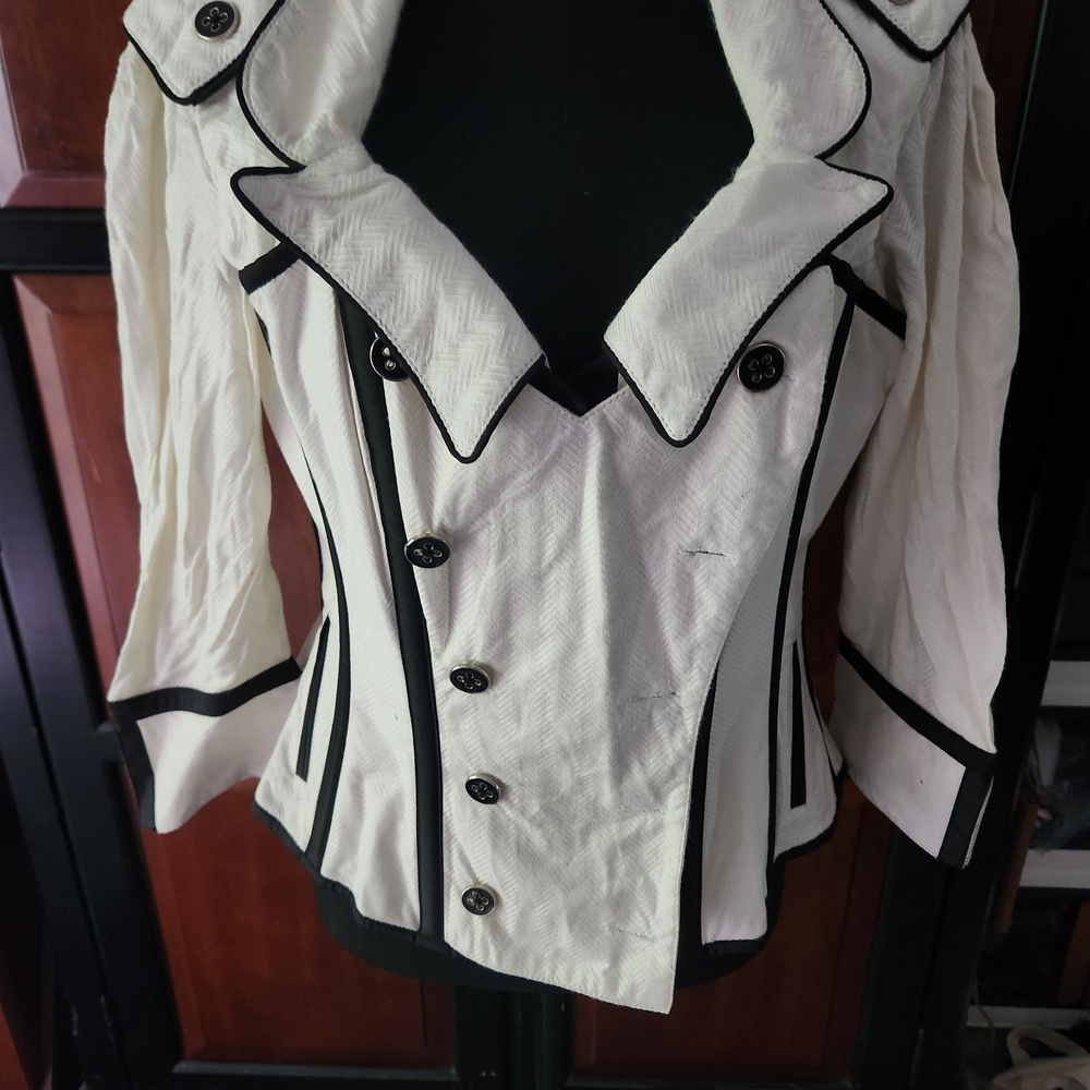 White Overbust Steel Corset Bodice 32"